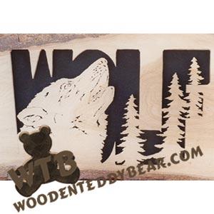 Lone Wolf fretwork scroll saw pattern | The Wooden Teddy Bear