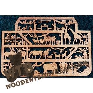 Noah's Ark fretwork scroll saw pattern | The Wooden Teddy Bear