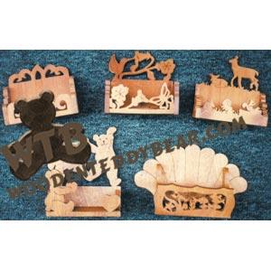Business Card Holders fretwork scroll saw pattern | The Wooden Teddy Bear