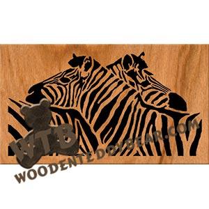 Cuddling Zebras fretwork scroll saw pattern | The Wooden Teddy Bear