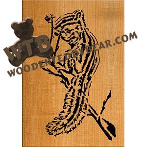 Chipmunk fretwork scroll saw pattern | The Wooden Teddy Bear