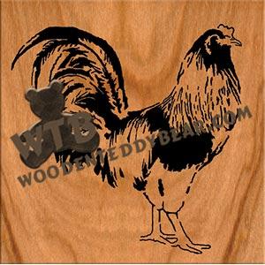 Rooster fretwork scroll saw pattern | The Wooden Teddy Bear