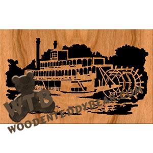 River Boat fretwork scroll saw pattern | The Wooden Teddy Bear