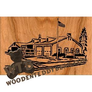 Firehouse fretwork scroll saw pattern | The Wooden Teddy Bear