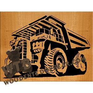 Dump Truck fretwork scroll saw pattern | The Wooden Teddy Bear