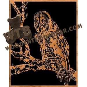 Swamp Owl fretwork scroll saw pattern The Wooden Teddy Bear