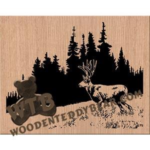 Black Tail fretwork scroll saw pattern The Wooden Teddy Bear