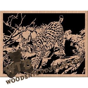 Desert Lynx fretwork scroll saw pattern The Wooden Teddy Bear