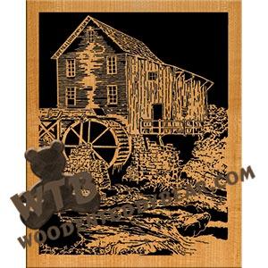 Glade Creek Mill fretwork scroll saw pattern The Wooden Teddy Bear