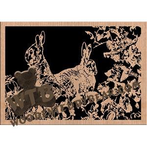 Mississippi Cottontail fretwork scroll saw pattern The Wooden Teddy Bear