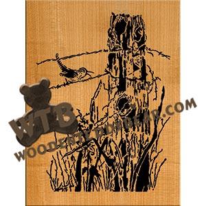 Grandpa's Fence fretwork scroll saw pattern The Wooden Teddy Bear
