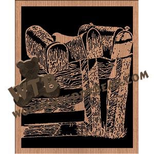 Checking Mail fretwork scroll saw pattern The Wooden Teddy Bear