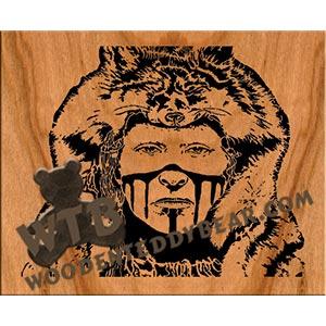 Crow Wolf Clan fretwork scroll saw pattern The Wooden Teddy Bear