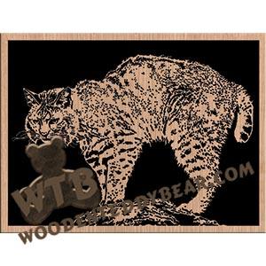 Mississippi Bobcat fretwork scroll saw pattern The Wooden Teddy Bear