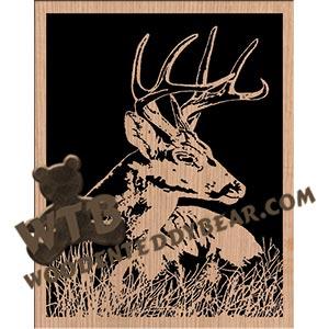 Whitetail fretwork scroll saw pattern The Wooden Teddy Bear