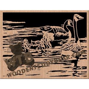 Family Swim fretwork scroll saw pattern The Wooden Teddy Bear