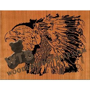 Wisdom and the Brave fretwork scroll saw pattern The Wooden Teddy Bear