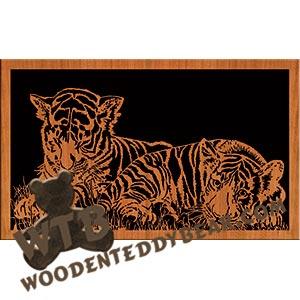 Tiger Cubs fretwork scroll saw pattern The Wooden Teddy Bear