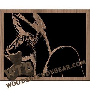 Whitetail Doe fretwork scroll saw pattern The Wooden Teddy Bear