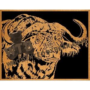 Cape Buffalo fretwork scroll saw pattern The Wooden Teddy Bear