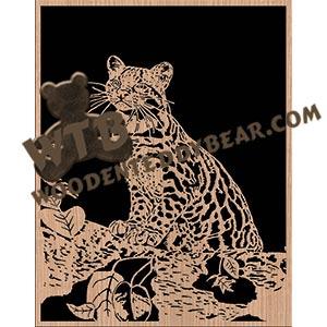 Ocelot fretwork scroll saw pattern The Wooden Teddy Bear