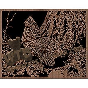 Quail Portrait fretwork scroll saw pattern The Wooden Teddy Bear