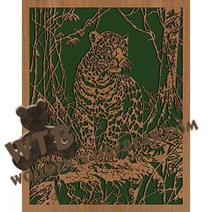 Jaguar Portrait fretwork scroll saw pattern The Wooden Teddy Bear