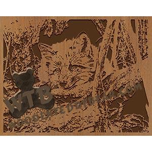 Red Fox fretwork scroll saw pattern The Wooden Teddy Bear