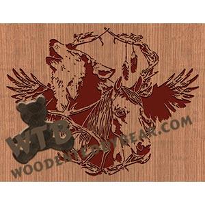 Spirit of the West fretwork scroll saw pattern The Wooden Teddy Bear