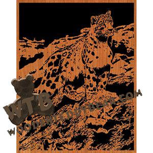 Snow Leopard |  Advanced Fretwork Scroll Saw Pattern | Wooden Teddy Bear