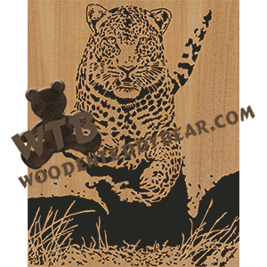 Out of the Fog - Leopard | Fretwork Scroll Saw Pattern | Wooden Teddy Bear