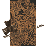 Peek-A-Boo - Tiger | Fretwork Scroll Saw Pattern | Wooden Teddy Bear