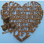 John 3:16 Heart fretwork scroll saw pattern | The Wooden Teddy Bear