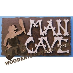 Mancave #1 fretwork scroll saw pattern | The Wooden Teddy Bear