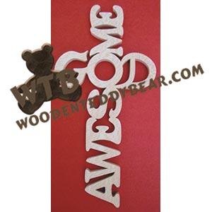 Awesome God Cross fretwork scroll saw pattern | The Wooden Teddy Bear