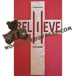 I Believe Cross fretwork scroll saw pattern | The Wooden Teddy Bear