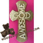 Awesome God Cross fretwork scroll saw pattern | The Wooden Teddy Bear