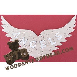 Angel Puzzle | Fretwork Scroll Saw Pattern | Wooden Teddy Bear