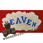 Heaven Puzzle | Fretwork Scroll Saw Pattern | Wooden Teddy Bear