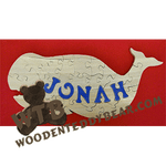 Jonah Puzzle | Fretwork Scroll Saw Pattern | Wooden Teddy Bear