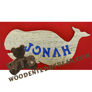 Jonah Puzzle | Fretwork Scroll Saw Pattern | Wooden Teddy Bear