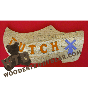 Dutch Puzzle | Fretwork Scroll Saw Pattern | Wooden Teddy Bear