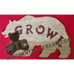 Growl Puzzle | Fretwork Scroll Saw Pattern | Wooden Teddy Bear