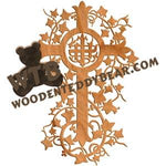 Vine Cross #1 fretwork scroll saw pattern |The Wooden Teddy Bear