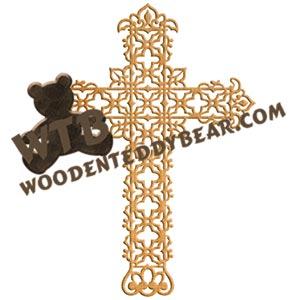 Cross #3 fretwork scroll saw pattern |The Wooden Teddy Bear