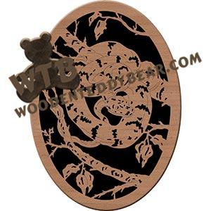 Boa Constrictor fretwork scroll saw pattern | The Wooden Teddy Bear