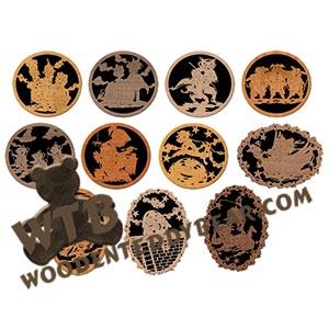 Nursery Rhyme Plaque Set fretwork scroll saw pattern | The Wooden Teddy Bear