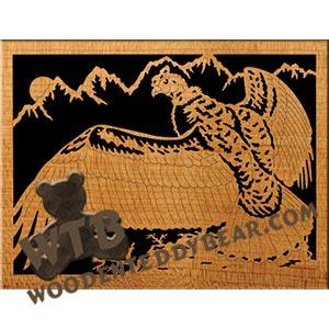 Condor fretwork scroll saw pattern | The Wooden Teddy Bear