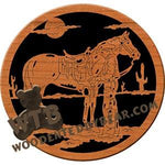 Cowboy with Horse fretwork scroll saw pattern | The Wooden Teddy Bear