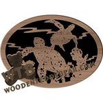 Loggerhead Sea Turtles fretwork scroll saw pattern | The Wooden Teddy Bear